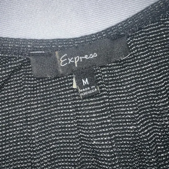 Express Shimmering Black Tank Top - Picture 2 of 3